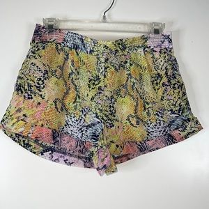 MNK colorful snake pattern shorts